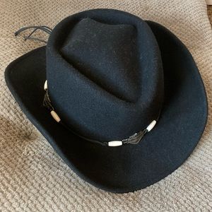 Harley Davidson Wool Felt Cowboy Hat - black - women’s